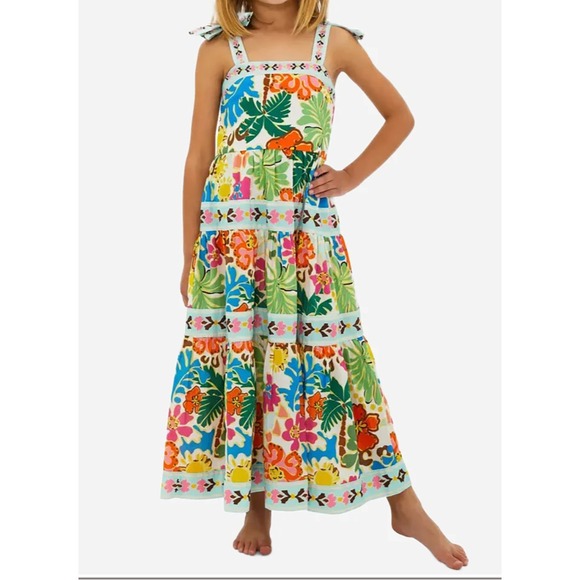 Beach Riot Other - Beach Riot Girls Floral Maxi Dress in White, Green, Blue, Pink, Yellow, Orange